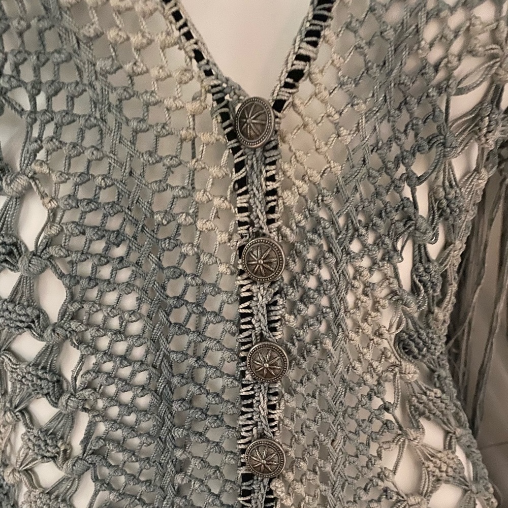 hand crocheted cardigan custom made - Picture 6 of 10